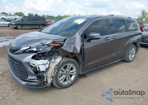 2024 Toyota Sienna Platinum из США, поврежденный, VIN 5TDESKFC3RS143662